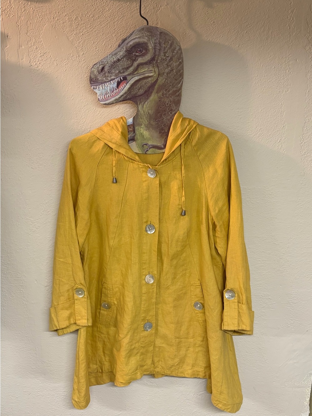 Sigrid Olsen Linen Hooded Jacket